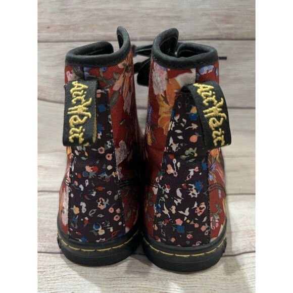 Dr. Martens Pink Floral Boots Kids Size 4 Womens Size 6 - Picture 8 of 14